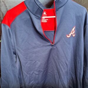 Genuine Merchandise Navy and Red Zip-Up Sweater